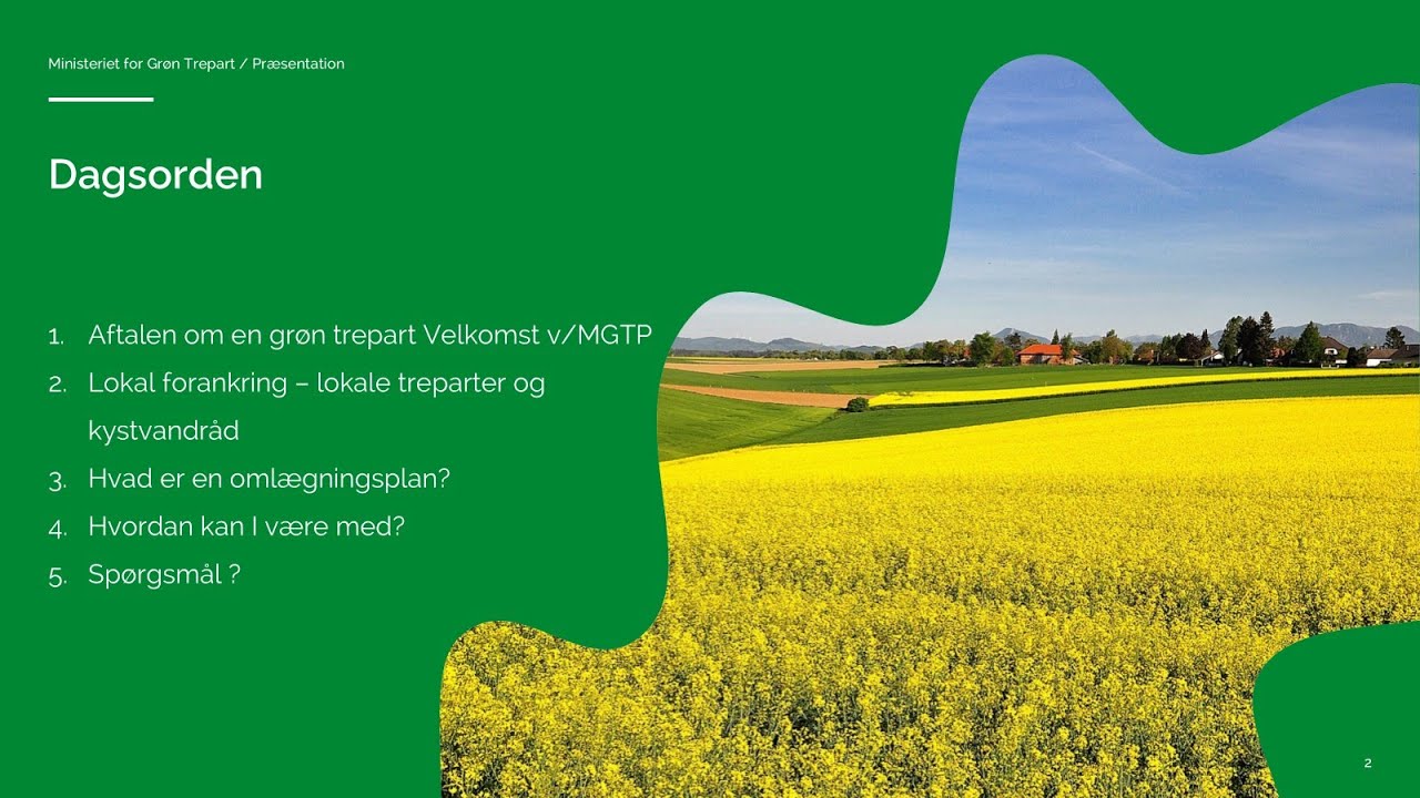 Webinar om grøn trepart