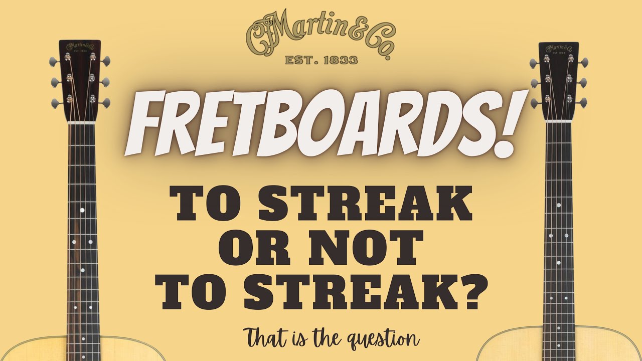 Ebony Vs Streaky Ebony Fretboards on Martin Guitars