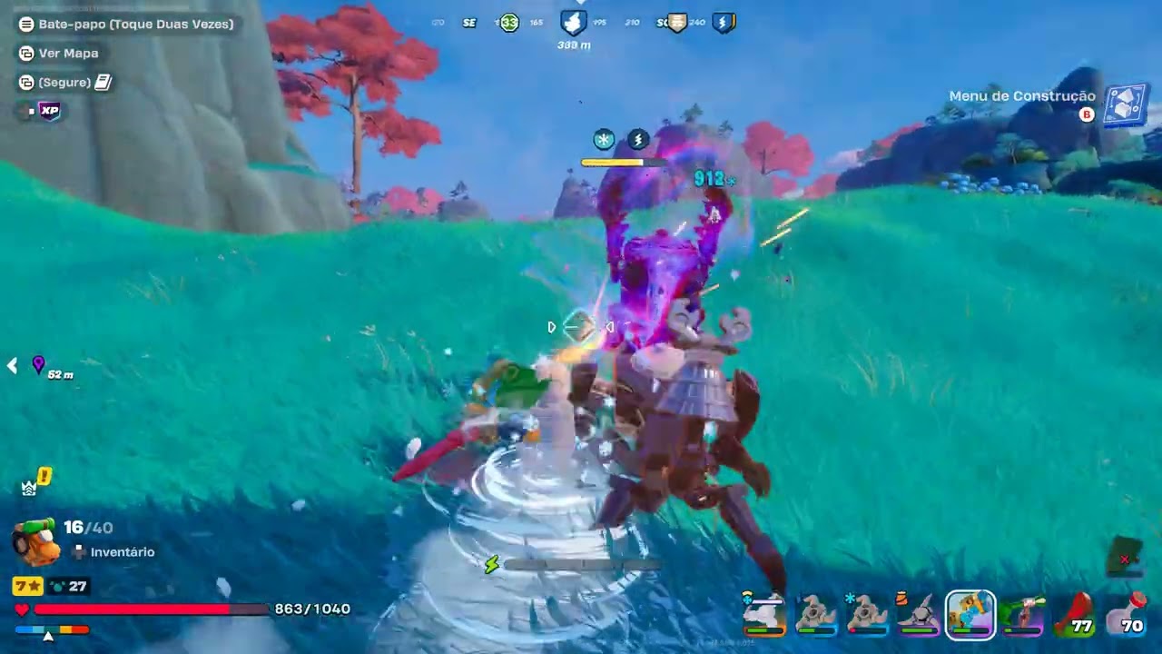 Derrotando o mestre perdido Lego Fortnite