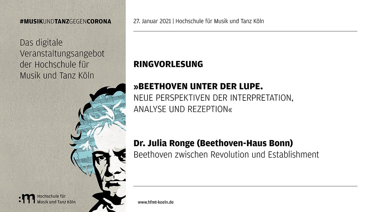 Ringvorlesung: Beethoven zwischen Revolution und Establishment
