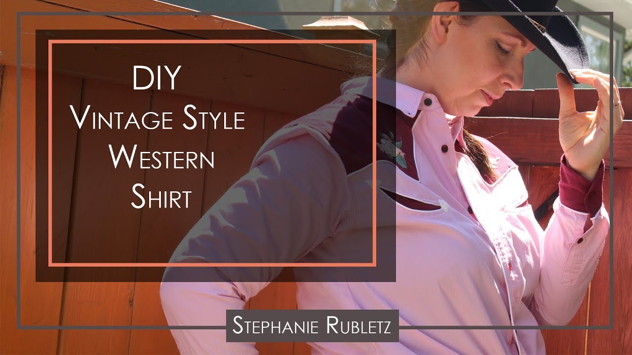 DIY Vintage Western Shirt / Men's Shirt Refashion