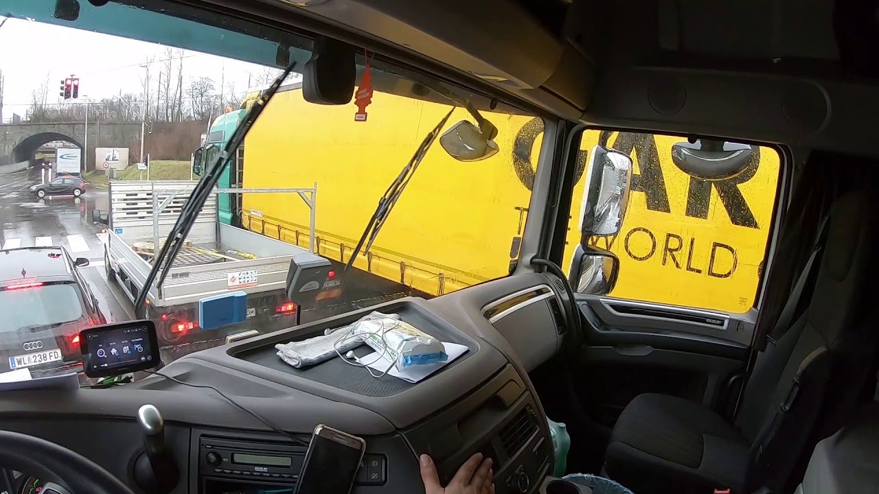 DAF POV DRIVING AUSTRIA LINZ CITY