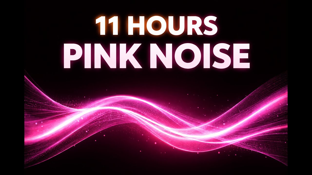 11 Hours Tinnitus Relief Sound | Gentle Pink Noise  for Sleep, Focus & Relaxation ( No Ads )