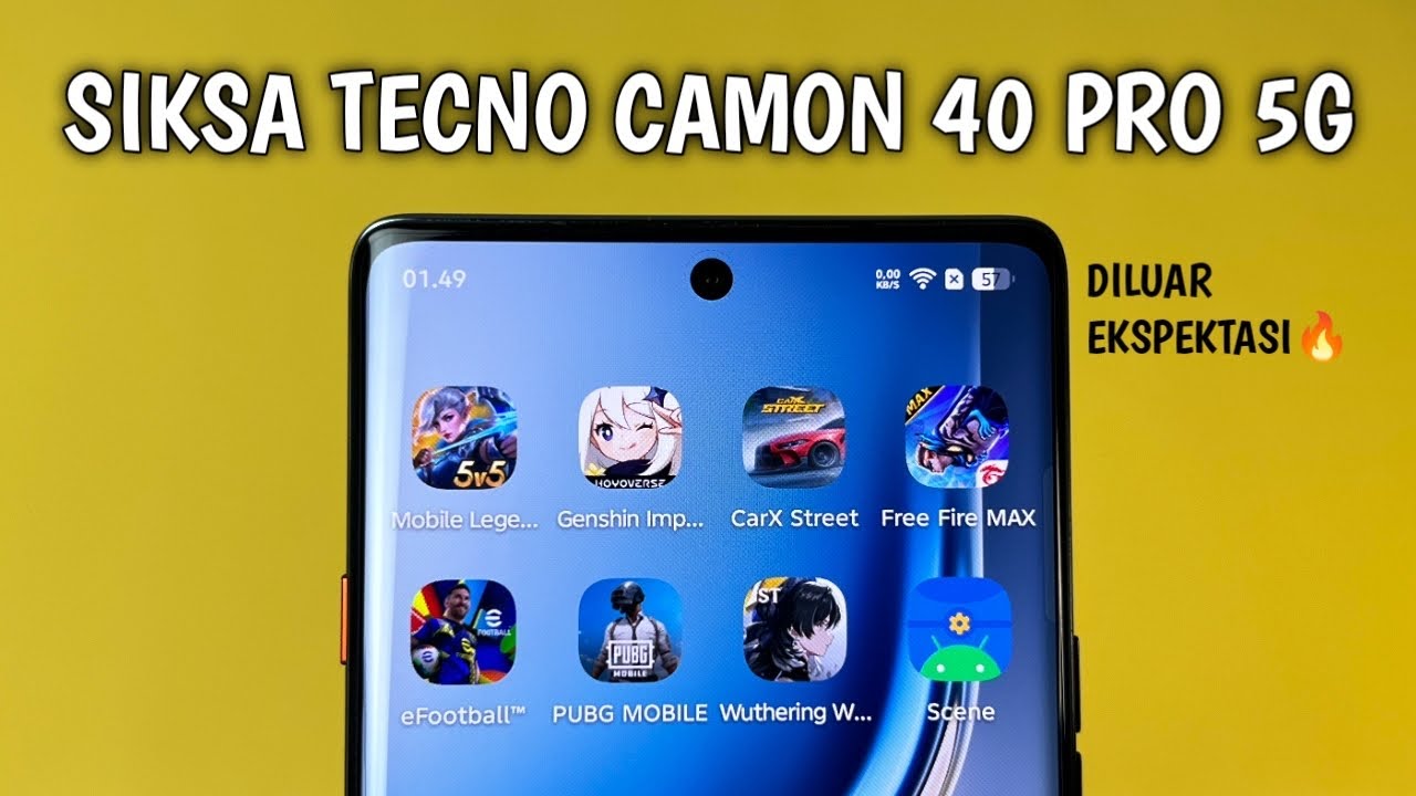 SIKSA DIMENSITY 7300 ULTIMATE! Gaming Test Tecno Camon 40 Pro 5G