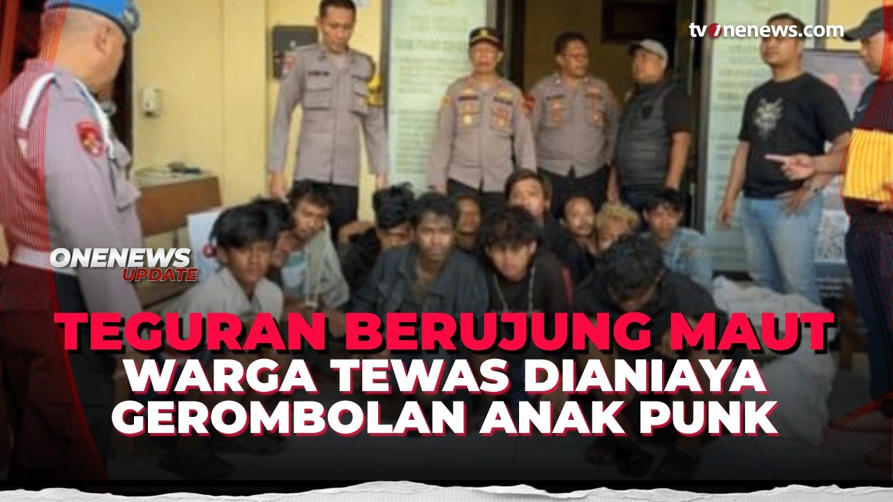 Tak Terima Ditegur, Gerombolan Anak Punk Habisi Warga hingga Tewas | OneNews Update
