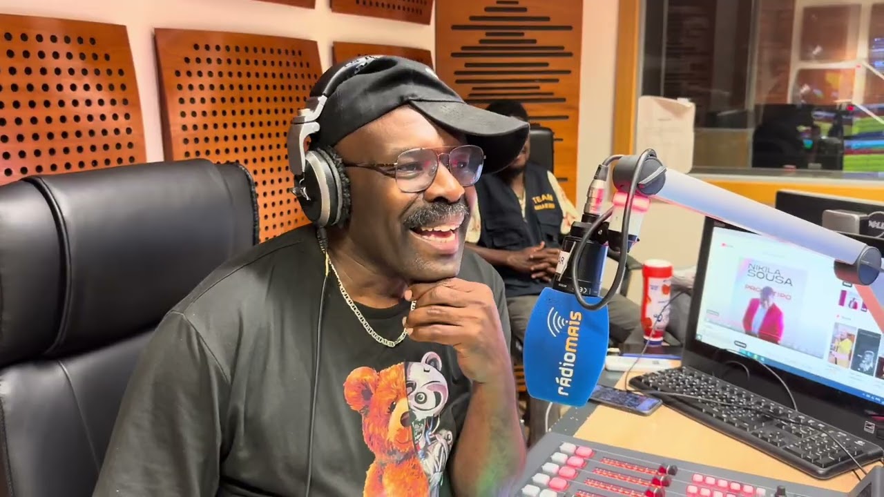 Miguel Neto com Rafael Ndisso e Nikilla de Sousa no BATUKE 