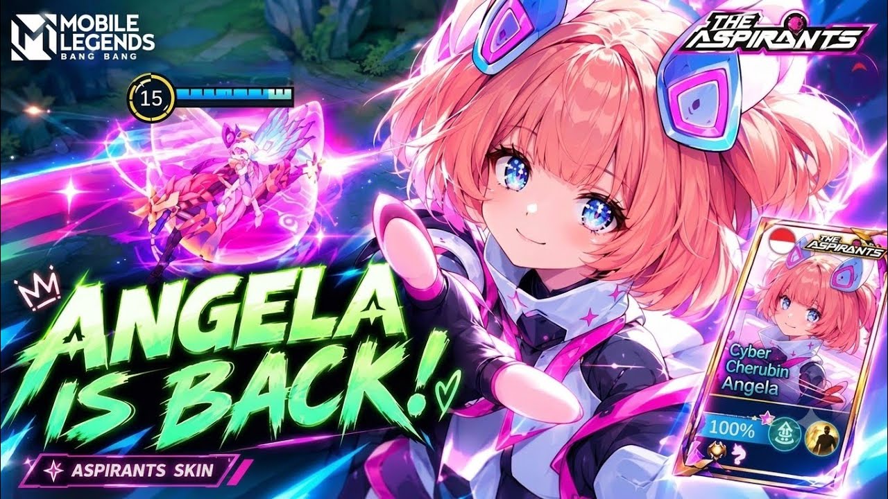 ANGELA ASPIRANT IS BACK!💖 SOLO MYTHIC IMMORTAL RANK GAMEPLAY🎀🌸