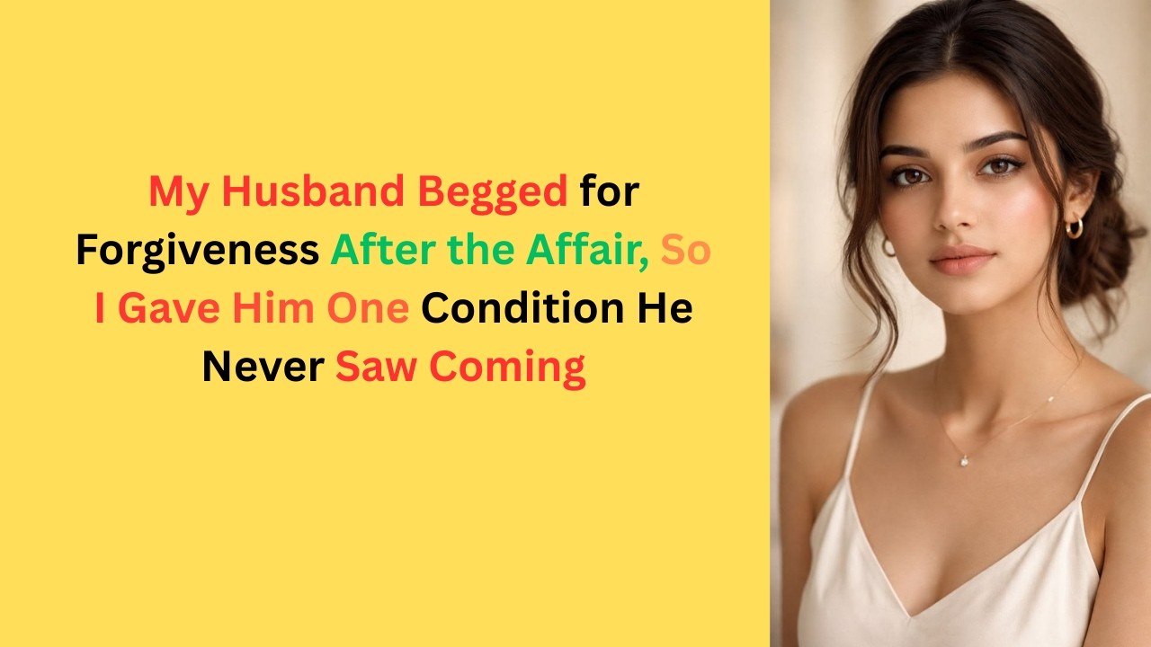 My Husband Begged for Forgiveness After the Affair, So I Gave Him One Condition He Never Saw Coming