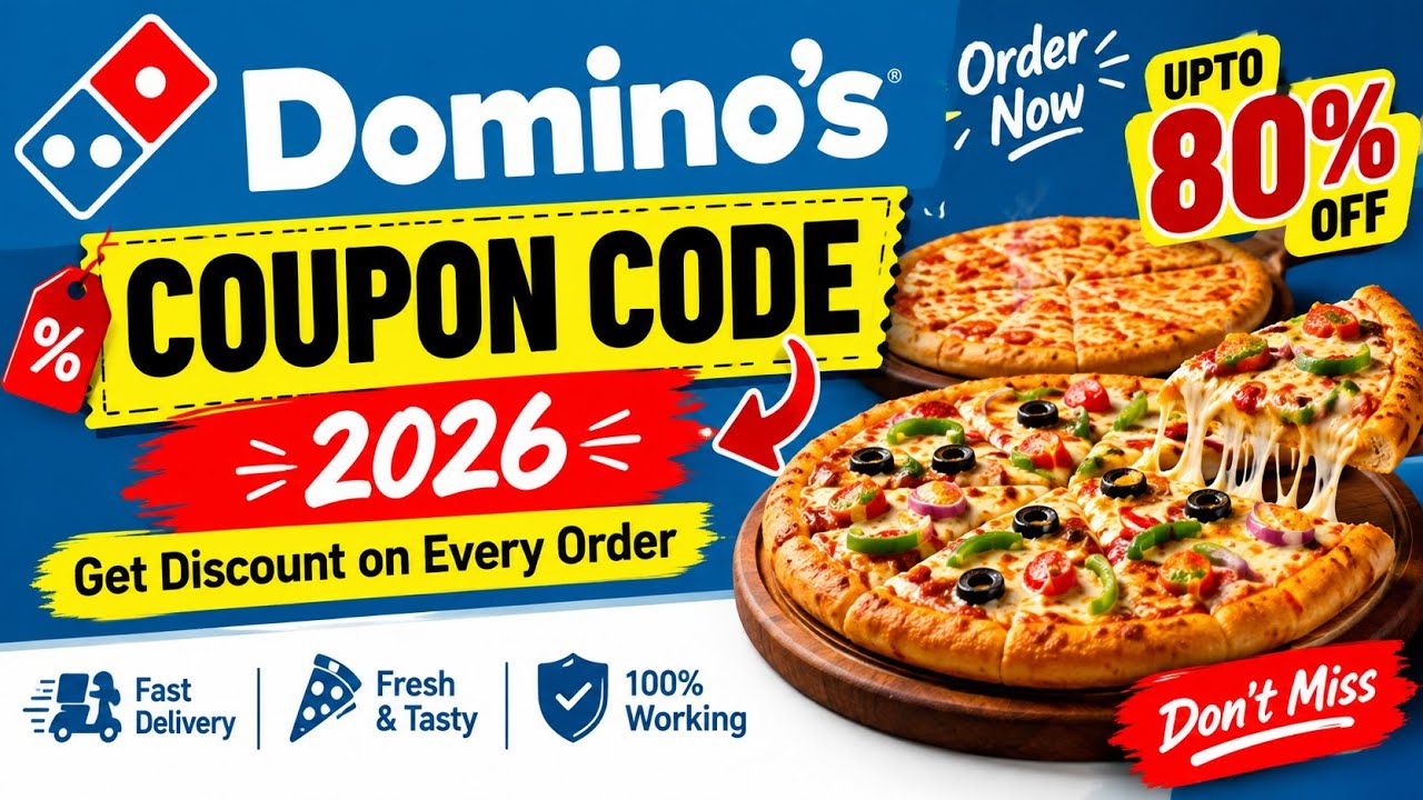 dominos 6 pizza 8 rs free || dominos coupon code today || new offer today | Domino's coupon 