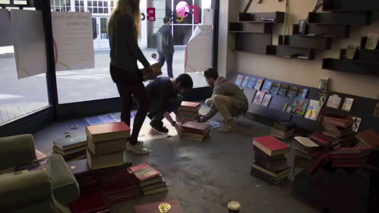 Book lounge building timelapse - Healthy Planet free book shop Leicester