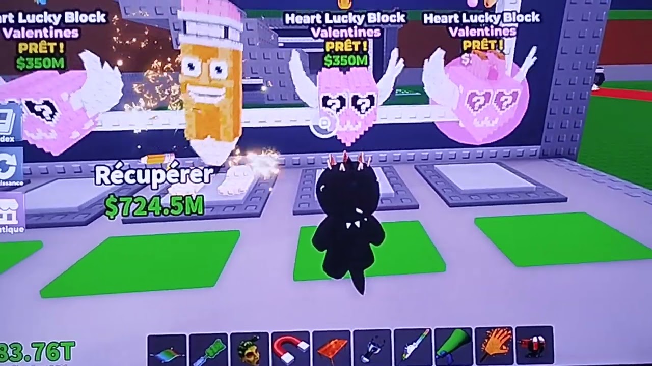 Ouverture de lucky block saint Valentin 
