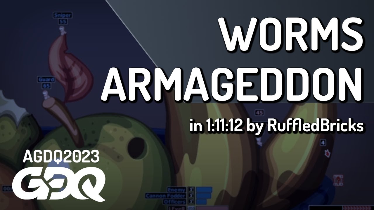 Worms Armageddon by RuffledBricks in 1:11:12 - Awesome Games Done Quick 2023