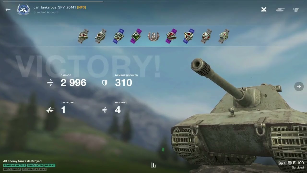 Wot Blitz E-100 Replays