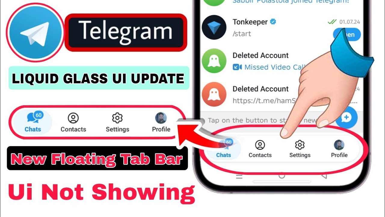 Fix Telegram  Floating Tab Bar Update 2026 | telegram  Liquid Glass UI Update | telegram  New Update