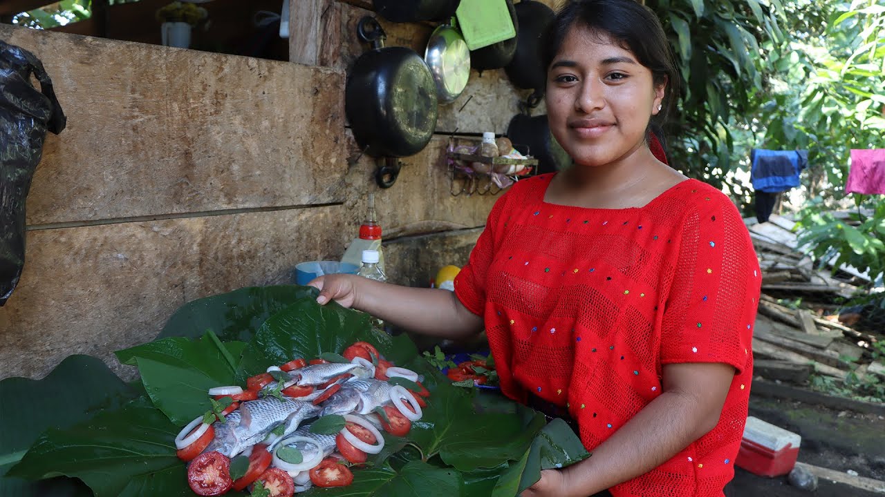 Preparando PESCADO en TASHMUL  Receta única del pueblo Maya  Playa grande IXCAN.