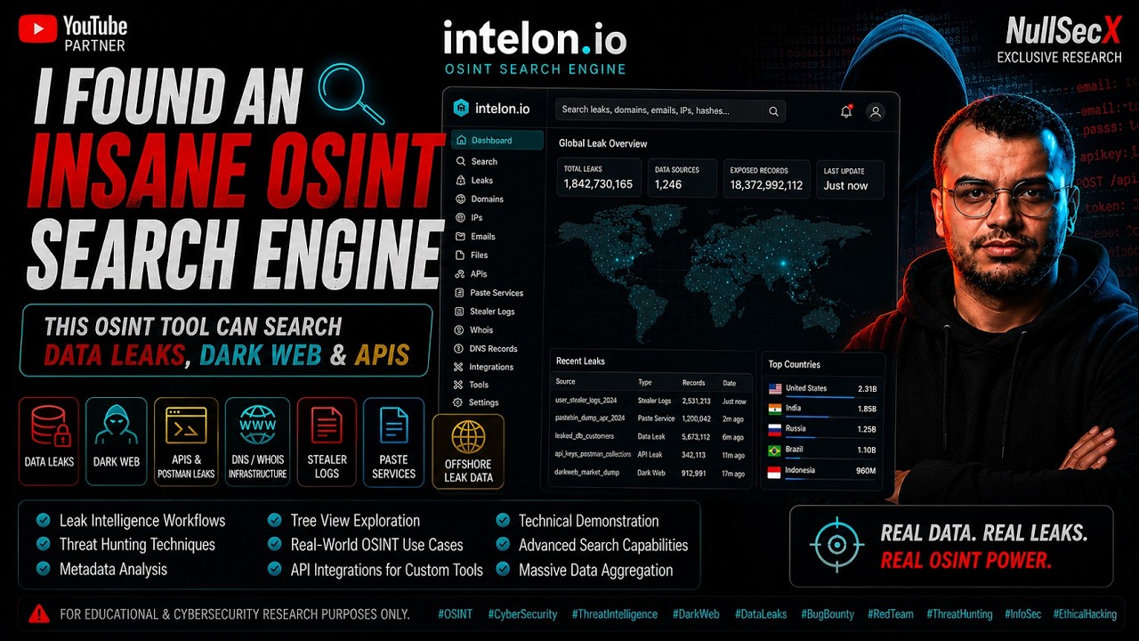 I Found an Insane OSINT Search Engine | This OSINT Tool Can Search Data Leaks, Dark Web & APIs