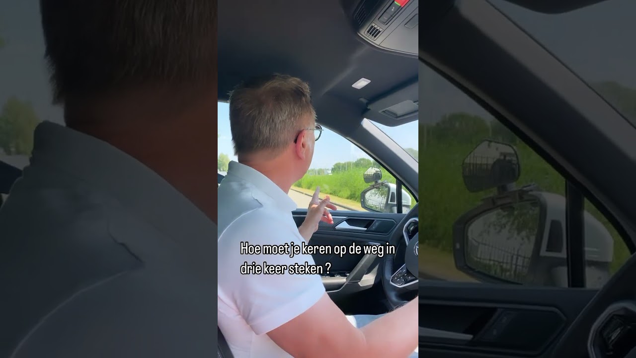 Hoe moet je keren in drie keer steken uitvoeren?