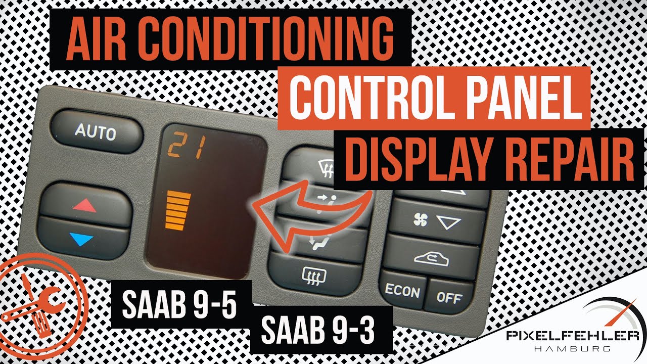 Air conditioning control panel Display Repair - Saab 9-5 / 9-3 - pixel error