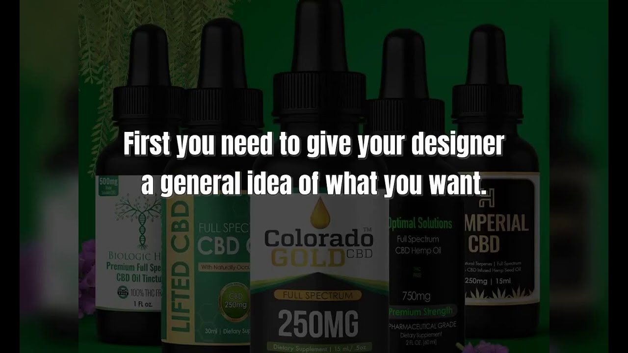 CBD Hemp Package Design for Labels and Boxes