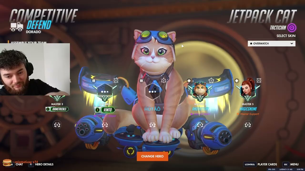 Jet pack Cat in Overwatch is awesome - DAFRAN JettPack Cat Overwatch Gameplay
