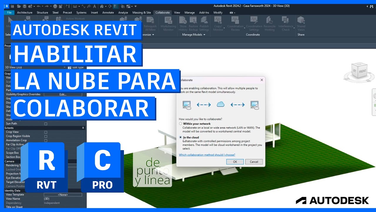Configurar un proyecto colaborativo en Revit con BIM Collaborate Pro en la nube // Revit Tutorial