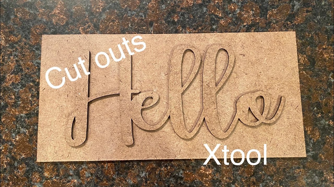 How to do word cut outs on the Xtool M1 #xtool #howto