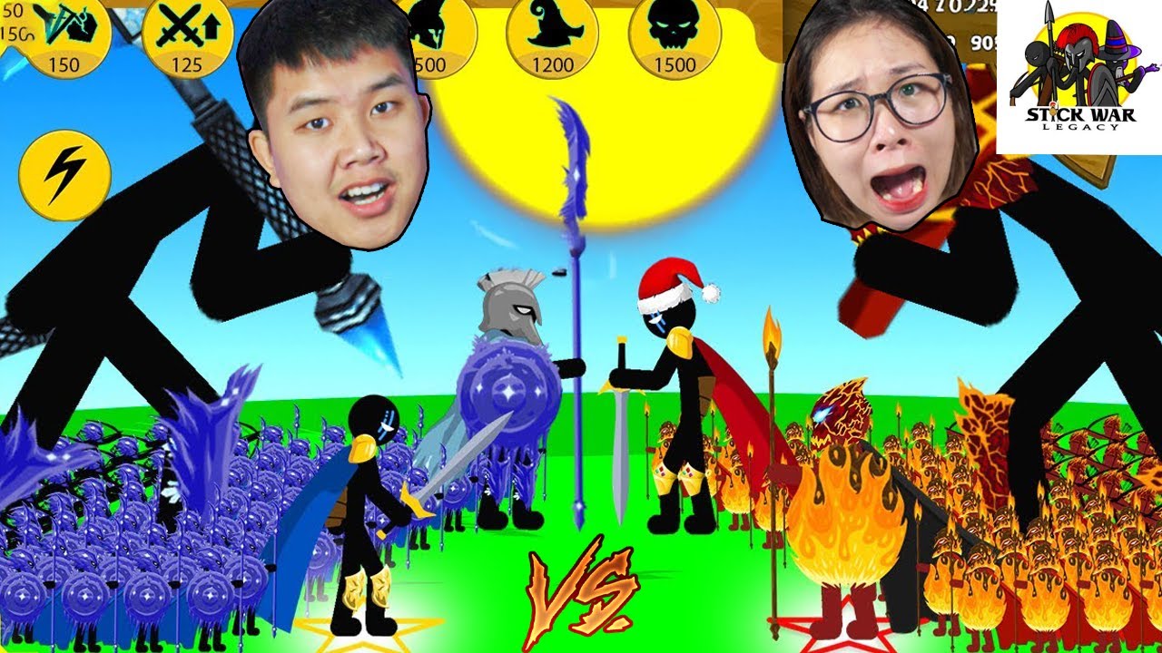 Sở hữu đội quân người que siêu vip mạnh nhất đấu với nhau trong Stick War Legacy