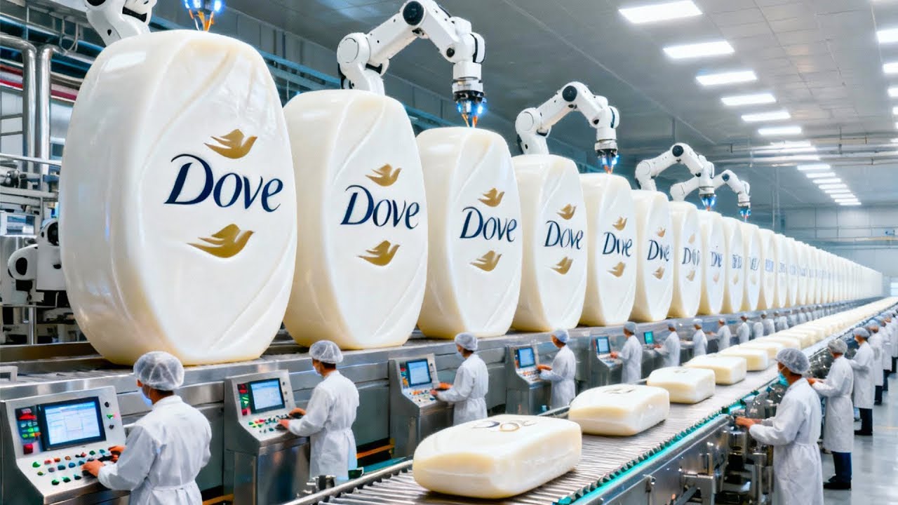 Inside a Dove Soap Factory  How Dove Soap Is Made Step by Step