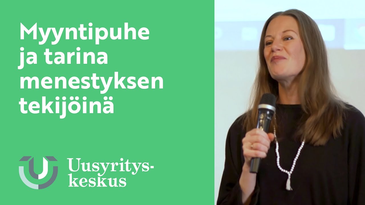 Myyntipuhe ja tarina menestyksen tekijöinä