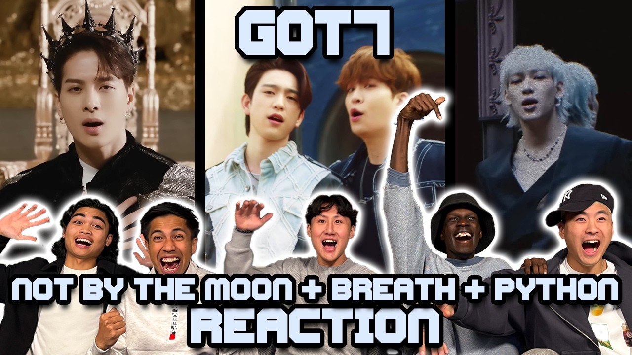 OUR FIRST TIME WATCHING GOT7! | Not By The Moon + Breath + Python