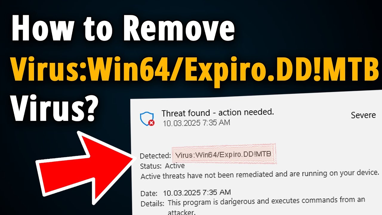 Virus:Win64/Expiro.DD!MTB Threat