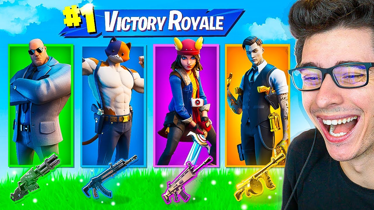 DESAFIO SÓ VALE ARMAS DE CHEFÕES E CAPANGAS NO FORTNITE!