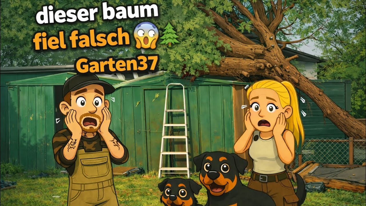 Baumfällung geht schief! 😱 Schuppen beschädigt & Hecke geschnitten | Teil 2 | Garten37