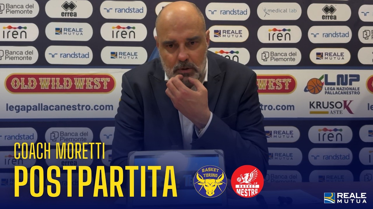 Conferenza Postpartita: Coach Moretti (Torino-Mestre 75-73)