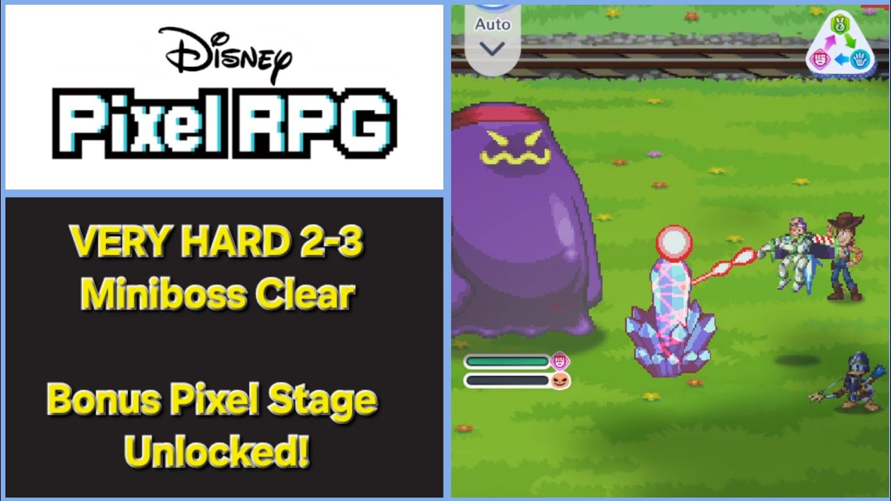 Disney Pixel RPG | Новый бонусный пиксельный этап 2-3 — ОЧЕНЬ СЛОЖНЫЙ мини-босс