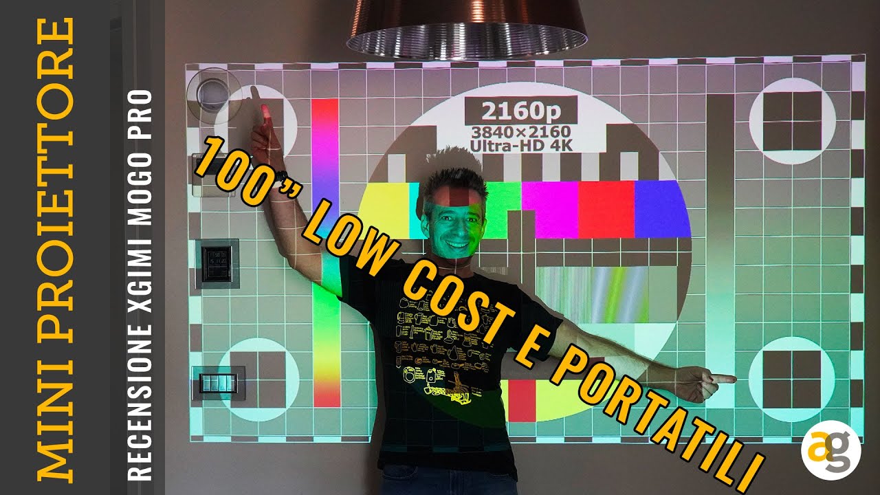 100 pollici PORTATILE e ANDROID TV! Recensione MINI PROIETTORE XGIMI MoGo pro+