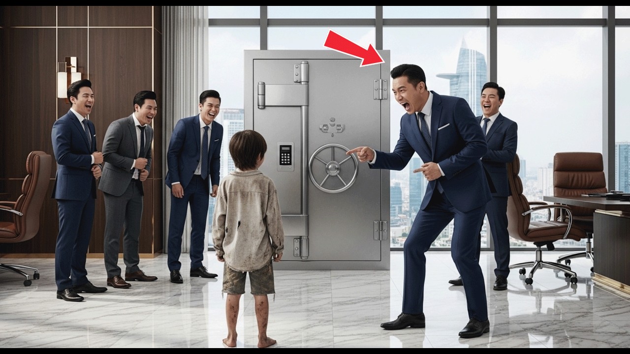 TÔI CHO 100 TRIỆU NẾU MỞ KÉT SẮT” — TỶ PHÚ CƯỜI NHƯNG CẬU BÉ KHIẾN ÔNG BẤT NGỜ