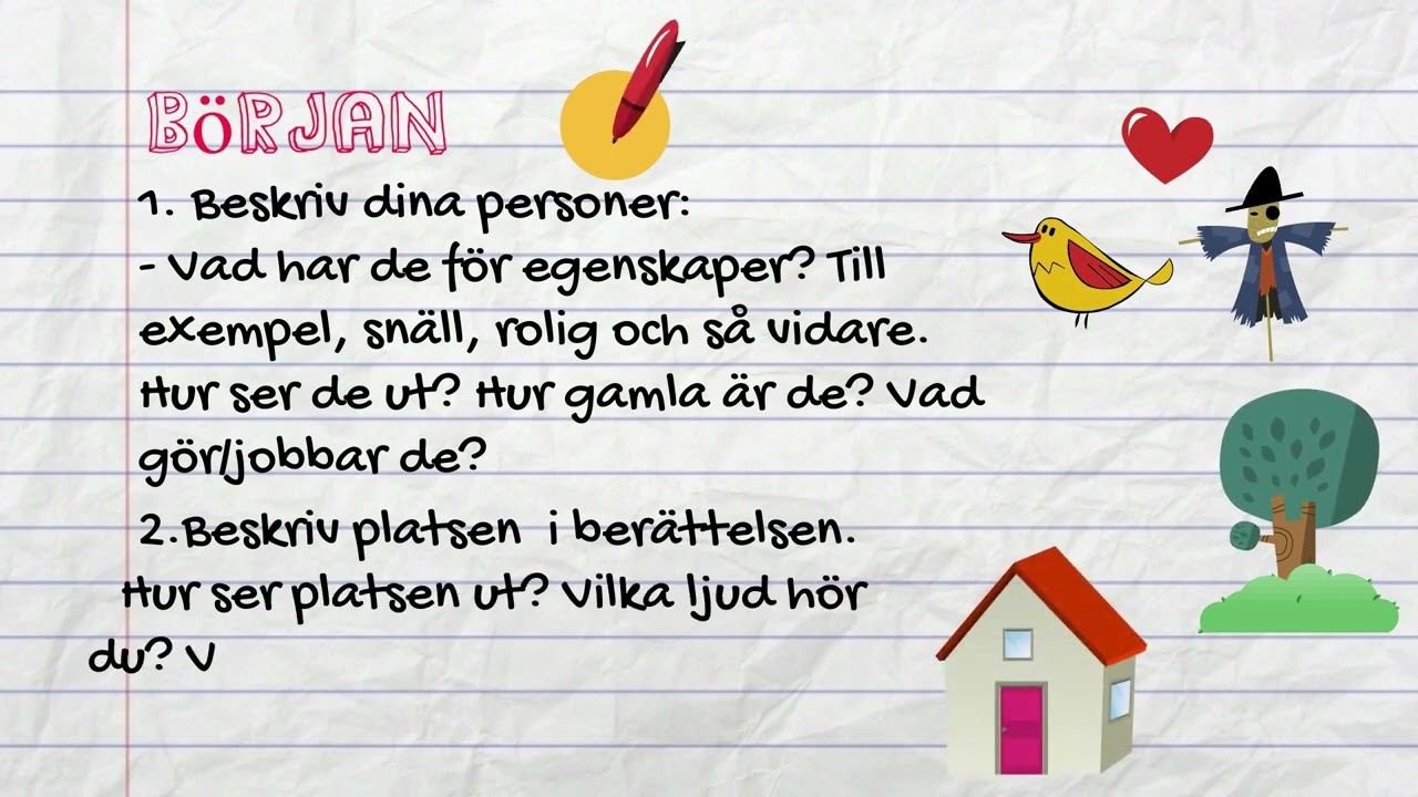 Hur man skriver en berättelse åk 6-9