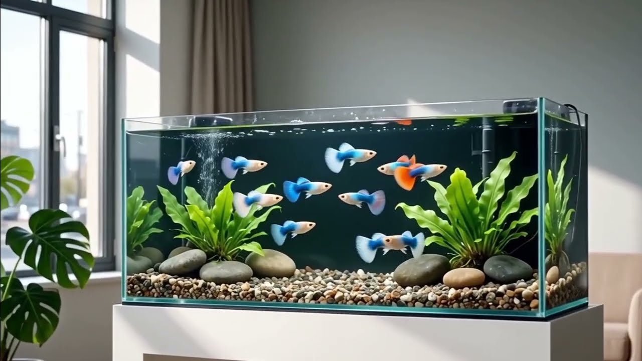 15 secs fish tank video  White noise  Relax