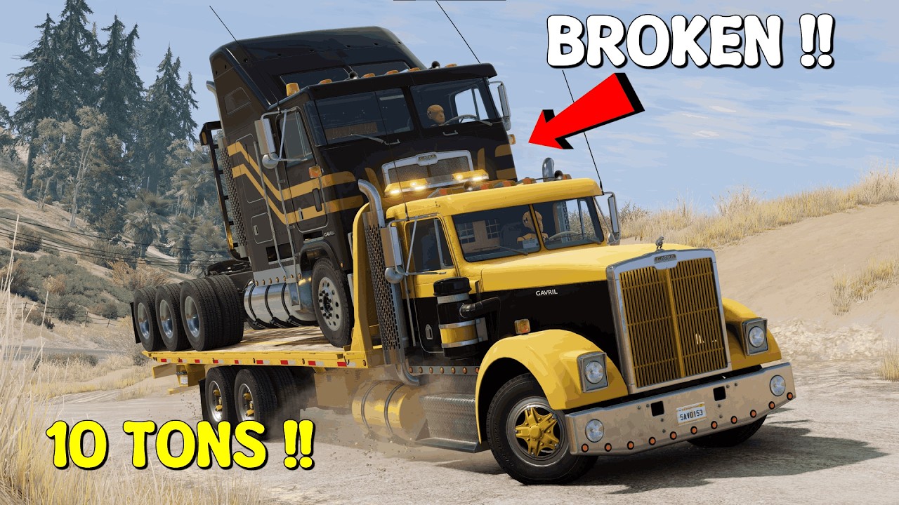 GAVRIL T-SERIES TOW TRUCK | 10 TONS RESCUE MISSION | BeamNG.Drive Cinematic