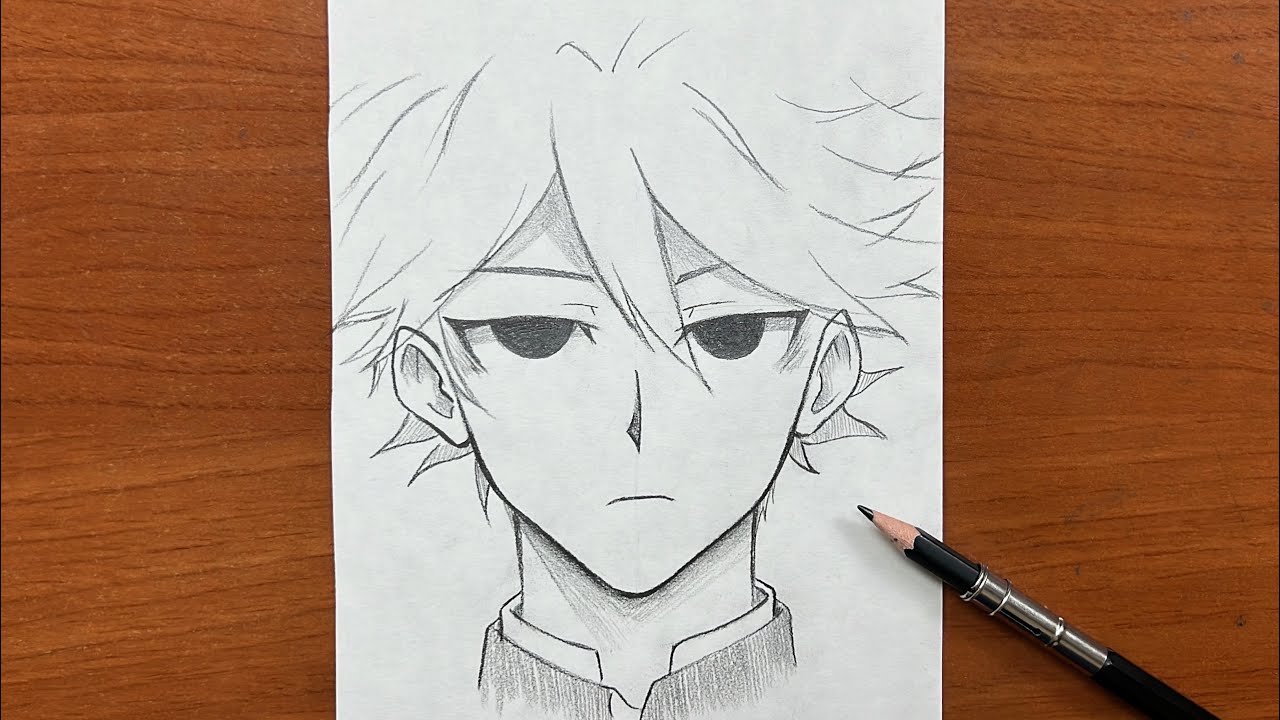 رسم انمي سهل | تعلم رسم ولد انمي سهل للمبتدئين