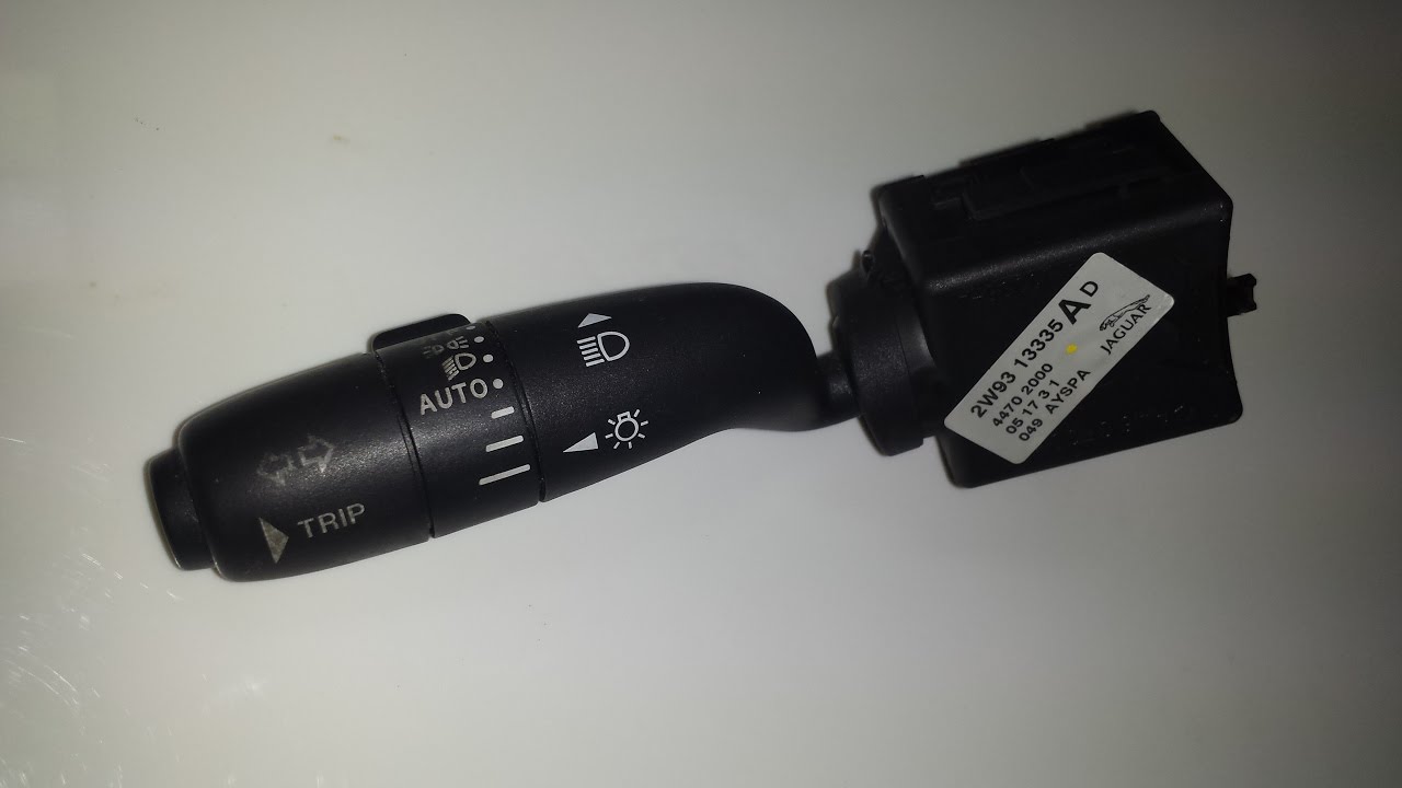 Removing Jaguar Light & Turn Signal Switch. Also works for Windshield Wiper Stalk