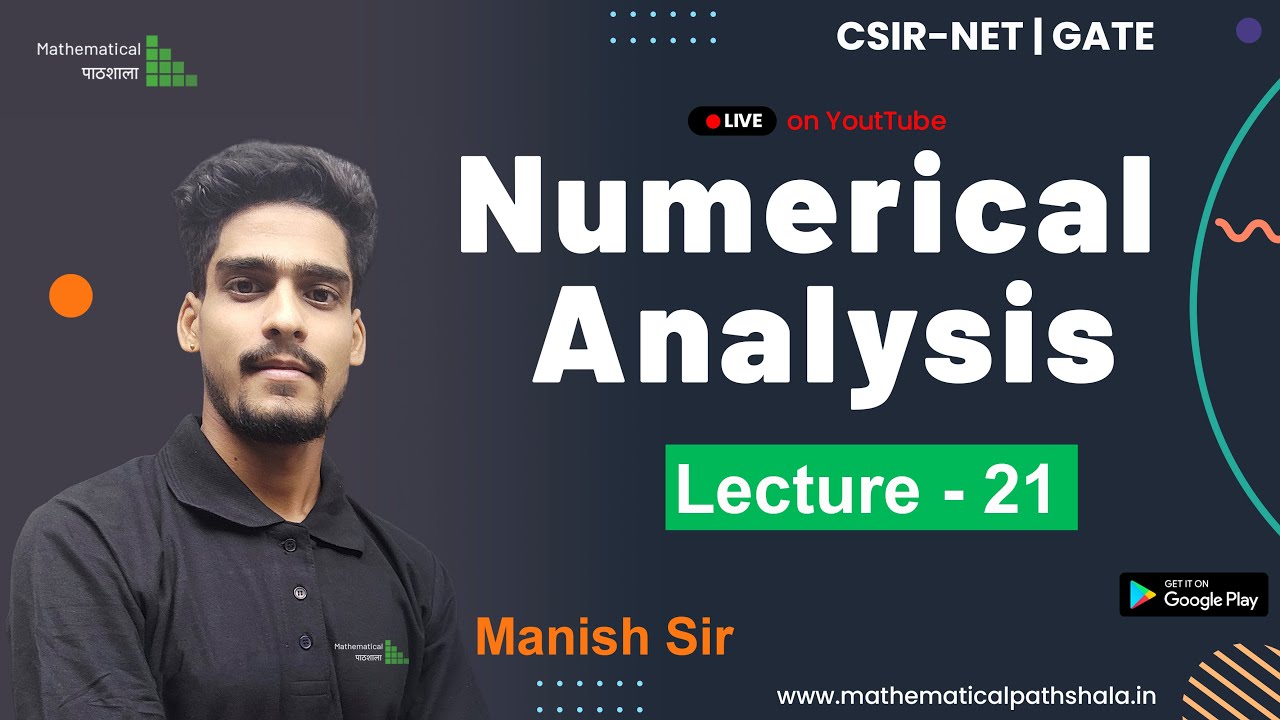 NUMERICAL ANALYSIS LECTURE 21 || ITERATIVE METHODS FOR SOLVING SYSTEM OF EQUATIONS ||CSIR-NET | GATE