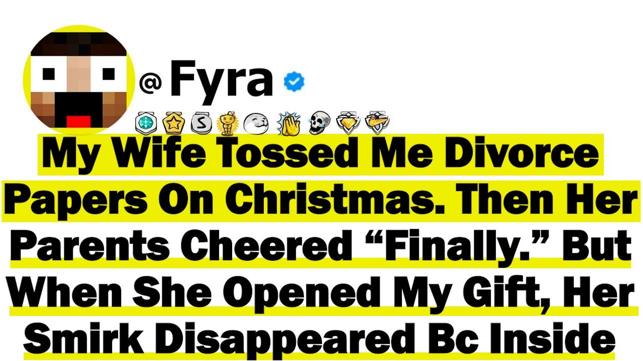 My Wife Tossed Me Divorce Papers On Christmas. Then Her Parents Cheered “Finally” But When She Open