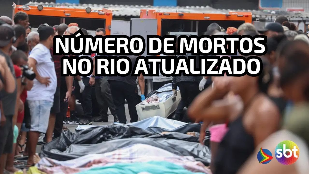 N&Uacute;MERO de mortos em MEGAOPERA&Ccedil;&Atilde;O contra o COMANDO VERMELHO no RJ atualizado