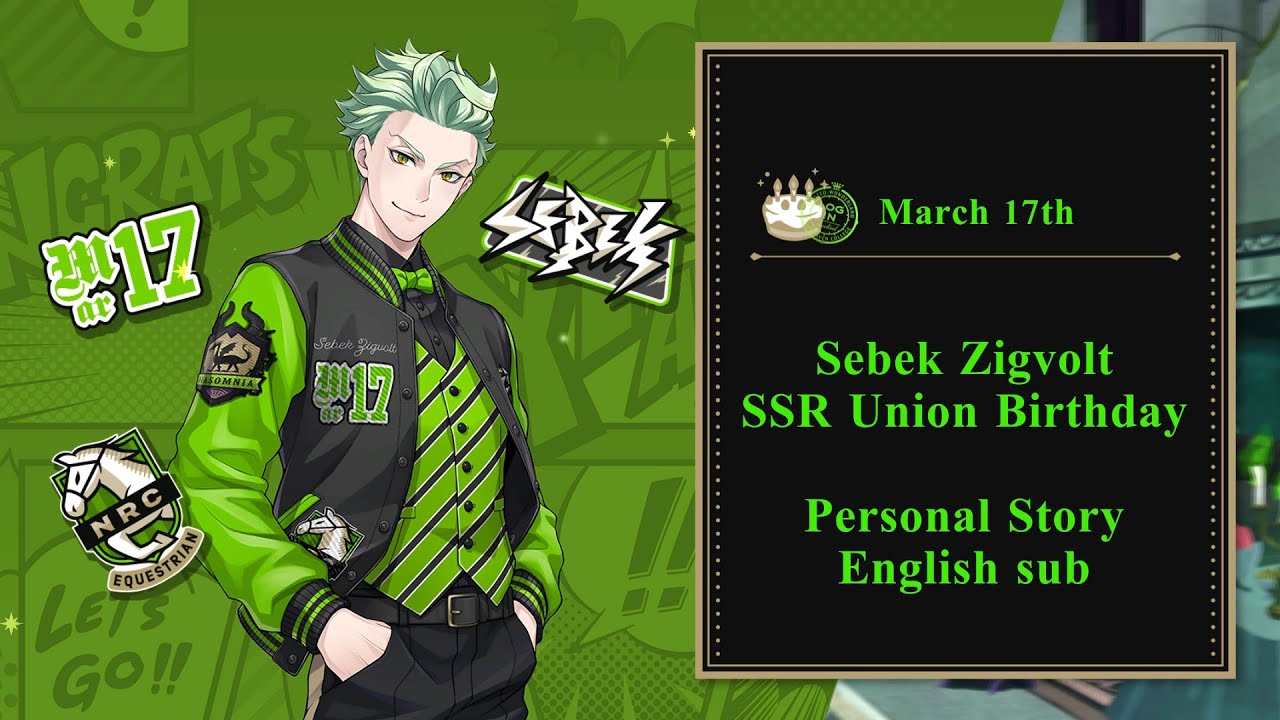 Sebek Zigvolt - SSR Union Birthday - Personal Story - Disney Twisted Wonderland - English SUB