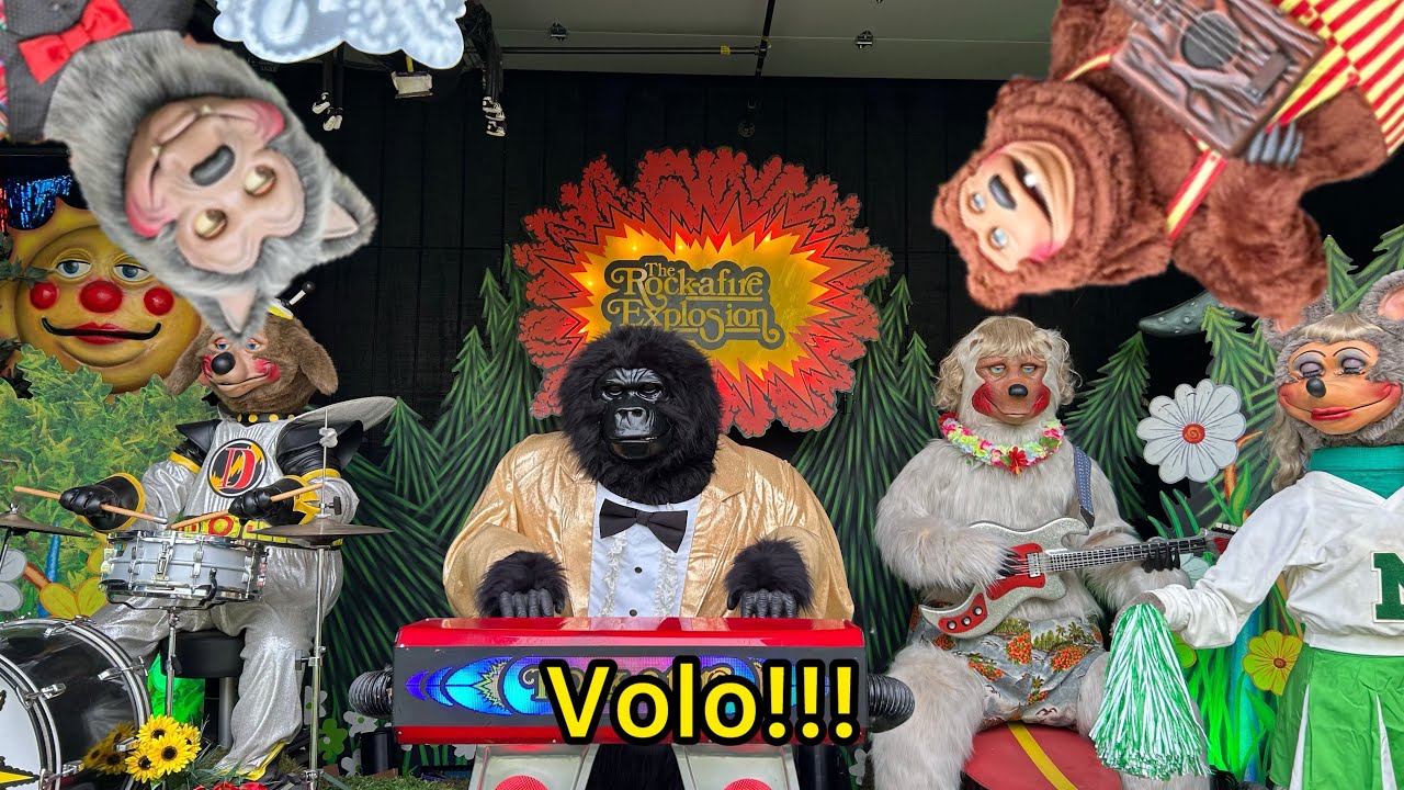 Rock Afire Explosion at Volo Museum, Hit The Cymbal and More!