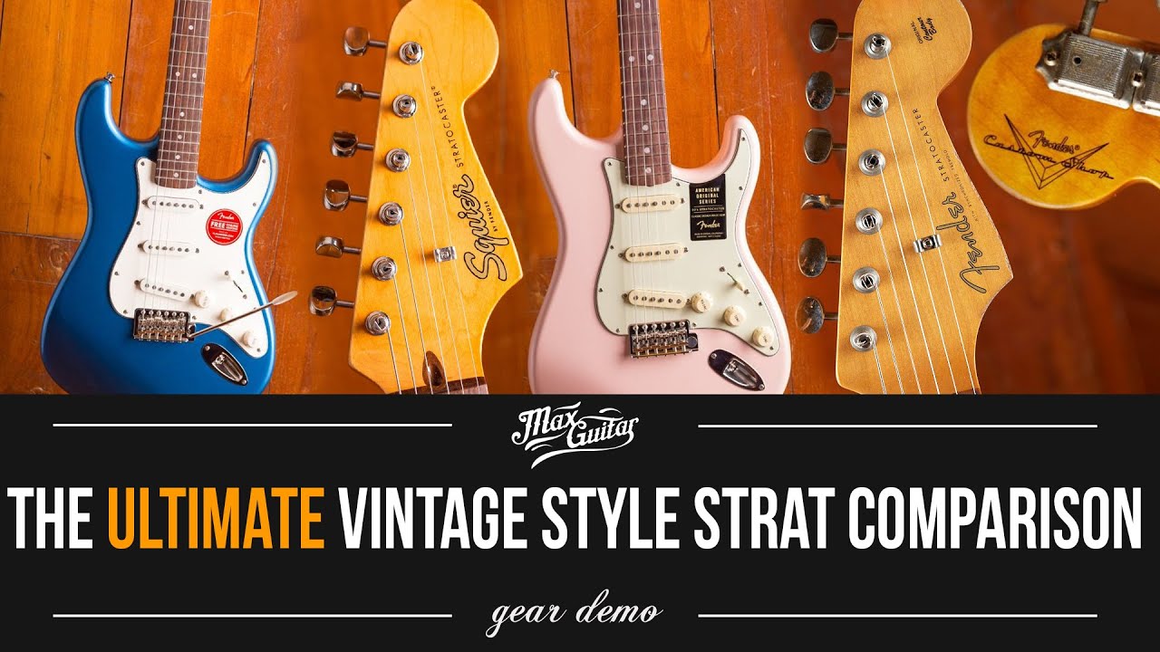The ULTIMATE vintage style Strat comparison! Squier, Vintera, American Original and Custom Shop!