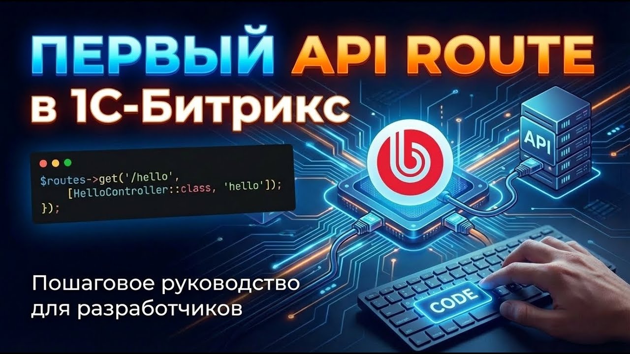 Создаём первый API роут в Битрикс на чистом D7