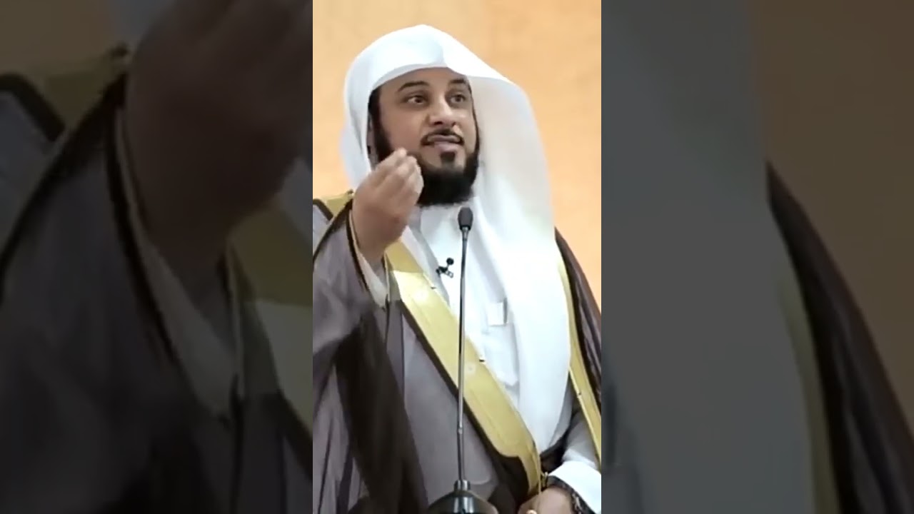 Sheikh Muhammad Al-Arifi is providing speech about Imam Ahmad Ibn Hanbal.